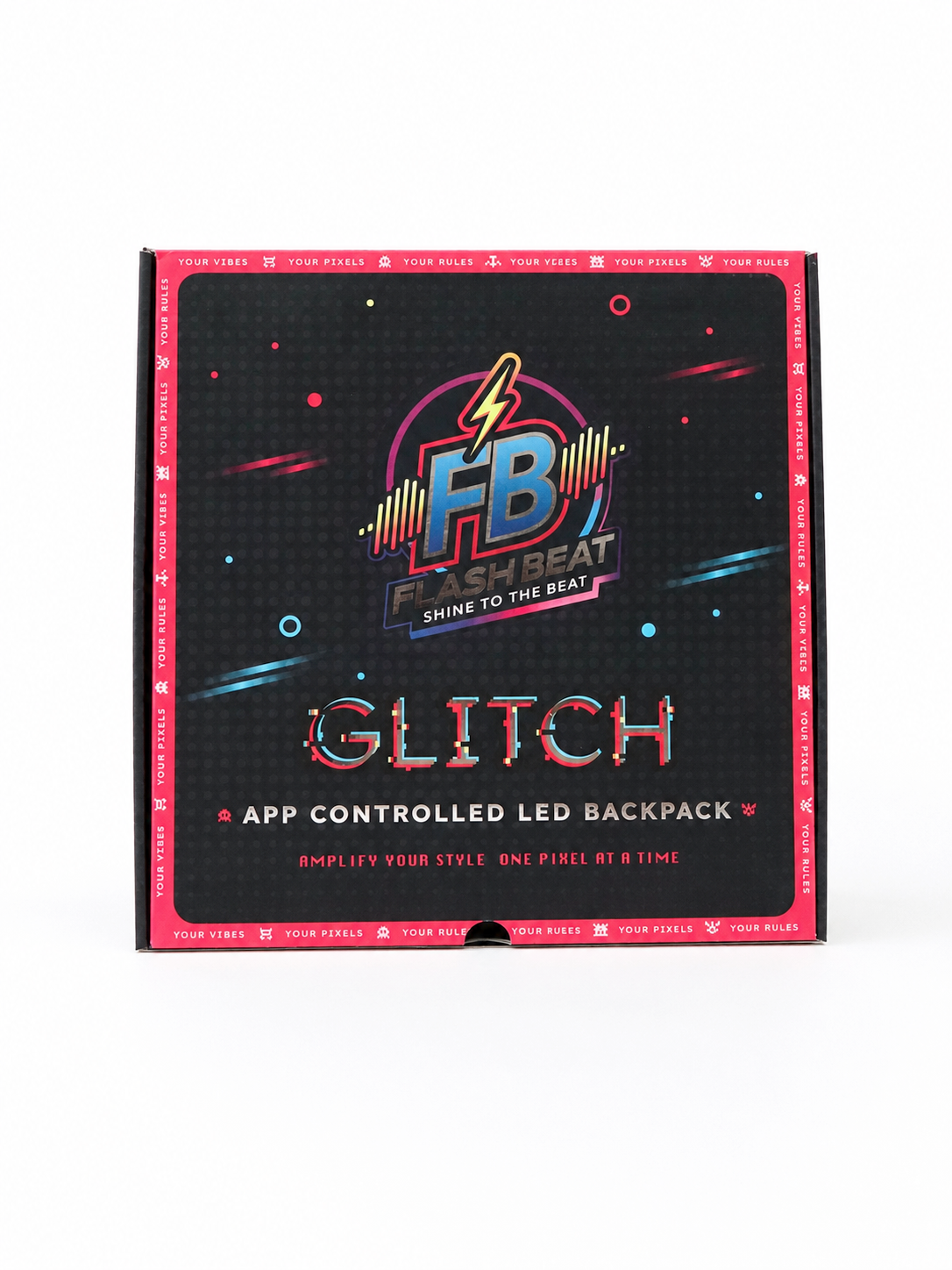 GLITCH - LED STUDDED BACKPACK